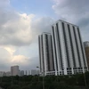 Cụm chung cư cao tầng tại xã An Khánh, huyện Hoài Đức, Hà Nội. (Ảnh Mạnh Khánh/TTXVN)