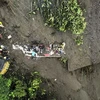 Hiện trường vụ lở đất ở khu vực hẻo lánh El Ruso, cách xa Pueblo Rico, Colombia ngày 4/12. (Ảnh: AFP/TTXVN)