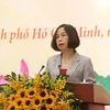 Tổng Giám đốc Thông tấn xã Việt Nam Vũ Việt Trang phát biểu tại Hội nghị. (Ảnh: Thu Hương/TTXVN)