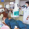 Một trong 4 ca ngộ độc nặng đang điều trị tại Bệnh viện Đa khoa Trung tâm An Giang. (Ảnh: TTXVN phát)