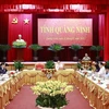 Thủ tướng Phạm Minh Chính kết luận buổi làm việc với lãnh đạo chủ chốt tỉnh Quảng Ninh. (Ảnh: Dương Giang/TTXVN)