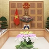 Thủ tướng Phạm Minh Chính tiếp đoàn Hội đồng kinh doanh EU-ASEAN và Hiệp hội Doanh nghiệp châu Âu tại Việt Nam. (Ảnh: Dương Giang/TTXVN)