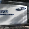 Biểu tượng hãng điện tử Samsung tại Seoul, Hàn Quốc. (Ảnh: AFP/TTXVN)