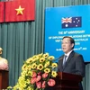Chủ tịch UBND Thành phố Hồ Chí Minh Phan Văn Mãi phát biểu tại lễ kỷ niệm. (Ảnh: Xuân Khu/TTXVN)