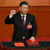 Ông Tập Cận Bình tuyên thệ nhậm chức sau khi được bầu lại làm Chủ tịch Trung Quốc kiêm Chủ tịch Quân ủy Trung ương nhiệm kỳ thứ ba liên tiếp, tại Bắc Kinh ngày 10/3/2023. (Ảnh: AFP/TTXVN)