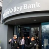 Chi nhánh ngân hàng Silicon Valley (SVB) tại Santa Clara, bang California, Mỹ ngày 13/3. (Ảnh: AFP/TTXVN)
