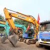 Dự án xây dựng nút giao An Phú được khởi công ngày 29/12/2022. (Ảnh: Tiến Lực/TTXVN)