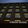 Biểu tượng của Ngân hàng lớn thứ hai Thụy Sĩ Credit Suisse tại chi nhánh ở Geneva. (Ảnh: AFP/TTXVN)