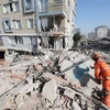 Các tòa nhà bị phá hủy sau trận động đất tại Antakya, Thổ Nhĩ Kỳ, ngày 10/2/2023. (Ảnh: Yonhap/TTXVN)