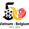Logo chính thức kỷ niệm 50 năm quan hệ ngoại giao Bỉ-Việt Nam.