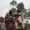 Trẻ em tại trại tị nạn ở Kitchanga, Cộng hòa Dân chủ Congo. (Ảnh: AFP/TTXVN)