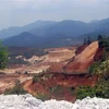 Một khu vực khai thác cao lanh ở xã Lộc Châu, thành phố Bảo Lộc. (Ảnh: Chu Quốc Hùng/TTXVN)