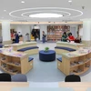 Một góc Thư viện Hà Nội sau khi được cải tạo từ dự án hỗ trợ của Hàn Quốc. (Ảnh: Thanh Tùng/TTXVN)