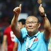 Ông Park Hang-seo là huấn luyện viên trưởng Đội tuyển Bóng đá Quốc gia Việt Nam từ năm 2017 đến năm 2022. (Nguồn: Vietnam+)