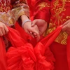Đám cưới của một cặp đôi ở Trung Quốc. (Nguồn: Xinhua)