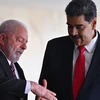 Tổng thống Venezuela Nicolás Maduro (phải) và người đồng cấp Brazil Luiz Inácio Lula da Silva. (Nguồn: EPA)