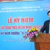 Cựu Tổng Giám đốc Cienco 1 Cấn Hồng Lai phát biểu khi đương nhiệm trong một sự kiện của Cienco-1. (Ảnh: Cienco-1)