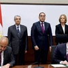 Thỏa thuận được ký kết với sự chứng kiến của Thủ tướng Ai Cập Mostafa Madbouly và Đại sứ Na Uy tại Cairo Hilde Klemetsdal. (Nguồn: Ahram Online)