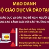 Cảnh báo các trường hợp mạo danh Bộ Giáo dục và Đào tạo.