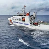 Tàu của Cảnh sát Biển Việt Nam tham gia cuộc Tuần tra Liên hợp với Cảnh sát Biển Trung Quốc. (Ảnh: Trung Nguyên/TTXVN)