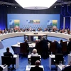 Toàn cảnh Hội nghị Thượng đỉnh Tổ chức Hiệp ước Bắc Đại Tây Dương (NATO) ở Vilnius, Litva ngày 12/7/2023. (Ảnh: AFP/TTXVN)