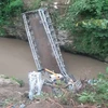 Cây cầu thép bị sập. (Nguồn: Văn phòng Cảnh sát thành phố Davao)