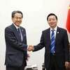 Phó Thủ tướng Trần Hồng Hà tiếp ông Maeda Tadashi, Cố vấn Đặc biệt Nội các Nhật Bản kiêm Chủ tịch Hội đồng Quản trị Ngân hàng JBIC. (Ảnh: An Đăng/TTXVN)