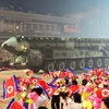 Một tên lửa tại cuộc diễu hành quân sự kỷ niệm 70 năm Hiệp định Đình chiến trong Chiến tranh Triều Tiên. (Nguồn: KCNA)