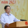 Thủ tướng Phạm Minh Chính phát biểu. (Ảnh: Dương Giang-TTXVN)