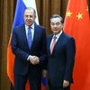 Ngoại trưởng Nga Sergey Lavrov và người đồng cấp Trung Quốc Vương Nghị trong một cuộc gặp. (Nguồn: Đại sứ quán Trung Quốc tại Philippines)