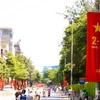 Đường phố Hà Nội dịp Lễ Quốc khánh. (Nguồn: Vietnam+)