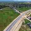 Cao tốc Quốc lộ 45-Nghi Sơn dài 43,28km, đi qua địa phận huyện Nông Cống và thị xã Nghi Sơn, tỉnh Thanh Hóa. (Ảnh: Huy Hùng/TTXVN)