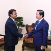 Phó Thủ tướng Trần Hồng Hà tiếp ông Avaneesh Gupta, Phó Chủ tịch Cấp cao Tập đoàn Walmart của Hoa Kỳ. (Ảnh: Văn Điệp/TTXVN)
