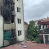 Vụ cháy chung cư mini ở phố Khương Hạ (quận Thanh Xuân, Hà Nội) đã cướp đi 56 sinh mạng, trong đó có nhiều trẻ em. (Ảnh: TTXVN phát)
