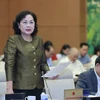 Thống đốc Ngân hàng Nhà nước Việt Nam Nguyễn Thị Hồng phát biểu. (Ảnh: Doãn Tấn/TTXVN)