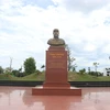Tượng Lãnh tụ Cuba Fidel Castro được đặt ở vị trí trung tâm của Công viên Fidel ở thành phố Đông Hà, tỉnh Quảng Trị. (Ảnh: Nguyên Lý/TTXVN)