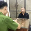 Đối tượng Nguyễn Thanh Tùng tại cơ quan điều tra.