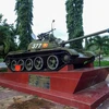 Xe tăng T59 số hiệu 377. (Nguồn: Trang Thông tin Điện tử huyện Đăk Tô)