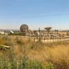 Trung tâm Vệ tinh tại Thung lũng Ellah, miền Trung Israel. (Ảnh: Vũ Hội/TTXVN)