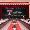 Hội nghị lần thứ 24 Ban Chấp hành Đảng bộ Thành phố Hồ Chí Minh khóa XI. (Ảnh: Xuân Khu/TTXVN)