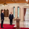 Ông Soussan nhận nhiệm vụ trước Tổng thống Bashar al-Assad. (Nguồn: AA)