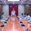 Cuộc họp của Ủy ban Kiểm tra Thành ủy Hạ Long về vi phạm của ông Nguyễn Tuấn Phú. (Nguồn: Cổng Thông tin Điện tử thành phố Hạ Long)