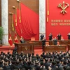 Các đại biểu dự Hội nghị lần thứ 9 Ban Chấp hành Trung ương Đảng Lao động Triều Tiên khóa VIII. (Ảnh: KCNA/TTXVN)