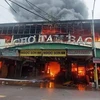 Hiện trường vụ cháy chợ Tam Bạc ở Hải Phòng hồi tháng 2/2023. (Ảnh: Hoàng Ngọc/TTXVN)