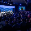 Toàn cảnh một phiên thảo luận tại Hội nghị Thường niên lần thứ 54 của Diễn đàn Kinh tế Thế giới (WEF) 2024 ở Davos, Thụy Sĩ, ngày 16/1/2024. (Ảnh: AFP/TTXVN)