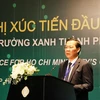 Ông Phan Văn Mãi, Chủ tịch UBND Thành phố Hồ Chí Minh phát biểu khai mạc Hội nghị. (Ảnh: Đinh Hằng/TTXVN)