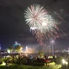 Thành phố Đà Nẵng bắn pháo hoa tại khuôn viên đường Bạch Đằng-Bình Minh 6 vào thời khắc giao thừa năm 2024. (Ảnh: Trần Lê Lâm/TTXVN)