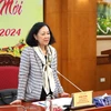 Ủy viên Bộ Chính trị, Thường trực Ban Bí thư, Trưởng Ban Tổ chức Trung ương Trương Thị Mai phát biểu. (Nguồn: Ban Kinh tế Trung ương)