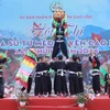 Tám đội múa sư tử mèo của các xã trong huyện Cao Lộc thi tài trong Hội thi Múa sư tử mèo huyện Cao Lộc lần thứ 3 tại Lễ hội truyền thống Chùa Bắc Nga. (Ảnh: Anh Tuấn/TTXVN)