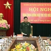 Trung tướng Nguyễn Văn Gấu chủ trì Hội nghị bình chọn 10 Gương mặt Trẻ tiêu biểu toàn quân năm 2023. (Nguồn: Quân đội Nhân dân)